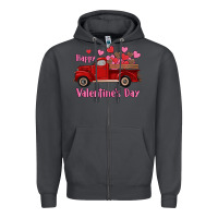 Smoke happy valentine's day truck hearts Zipper Hoodie - RanaPortraitStore