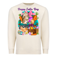 Sandshell Happy Easter Day truck Premium Sweatshirt - HowdyJamesFarm