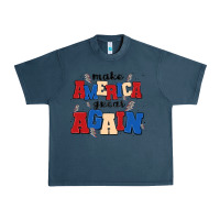 Midnight Navy make america great again Urban Heavy Tee - MaliasSmallBusiness