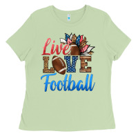 Matcha live love american football Ladies Tee - HRA Design Shop