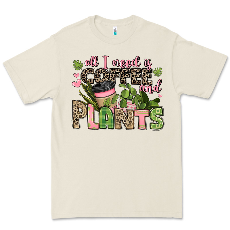 All I Need Is Coffee And Plants Premium Tee by JahusDesignShop | Teevron