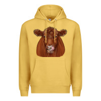 Antique Gold red angus Premium Hoodie - JahusDesignShop