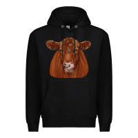 Black red angus Premium Hoodie - JahusDesignShop