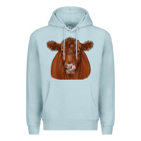 Blue Mist red angus Premium Hoodie - JahusDesignShop