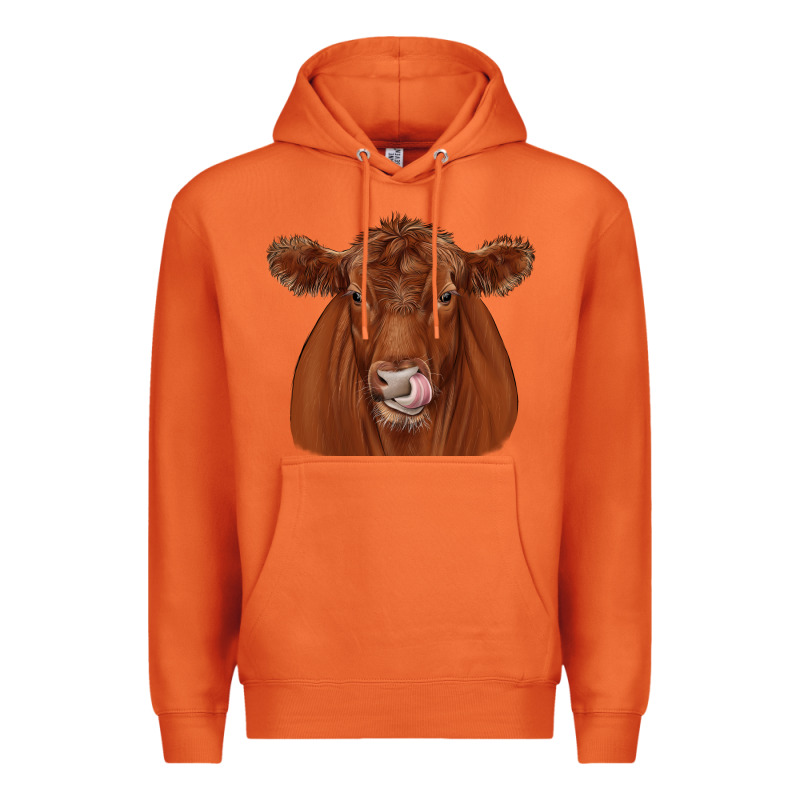 Red Angus Premium Hoodie by JahusDesignShop | Teevron