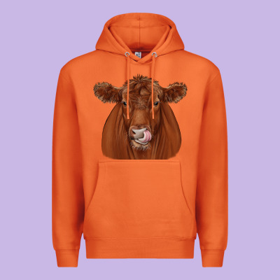 Red Angus Premium Hoodie Designed By Jahusdesignshop