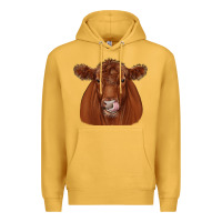Mustard red angus Premium Hoodie - JahusDesignShop