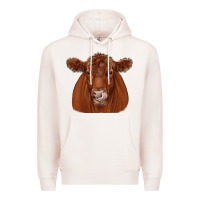 Pale Pink red angus Premium Hoodie - JahusDesignShop