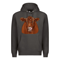 Smoke red angus Premium Hoodie - JahusDesignShop