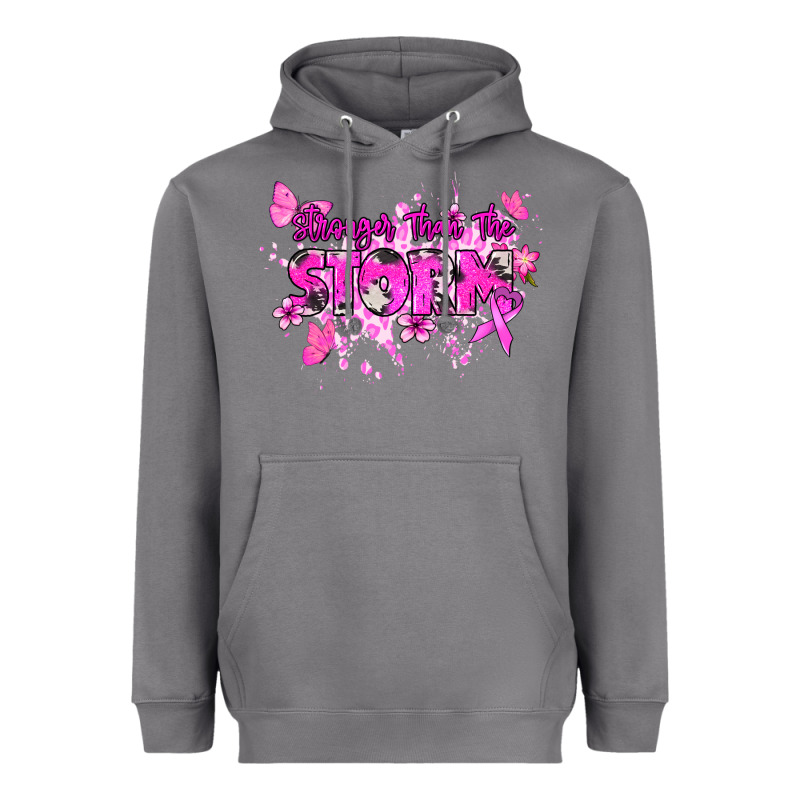 Stronger Than The Storm Cancer Awareness Heavyweight Hoodie by HowdyJamesFarm | Teevron