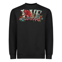 Black love like jesus roses Heavyweight Sweatshirt - NancyCooperArtShop