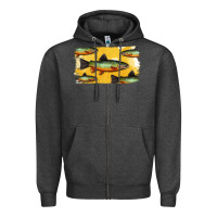 Charcoal Heather Colorado Greenback Cutthroat Trout Fish Zipper Hoodie - Bettercallsaul