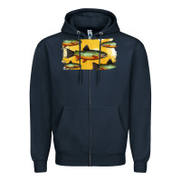 Navy Colorado Greenback Cutthroat Trout Fish Zipper Hoodie - Bettercallsaul