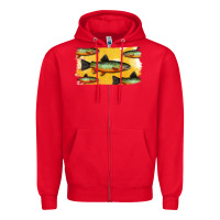 Red Colorado Greenback Cutthroat Trout Fish Zipper Hoodie - Bettercallsaul