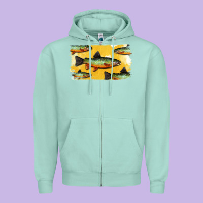 Colorado Greenback Cutthroat Trout Fish Zipper Hoodie Designed By Bettercallsaul