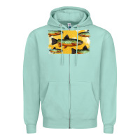 Seafoam Colorado Greenback Cutthroat Trout Fish Zipper Hoodie - Bettercallsaul