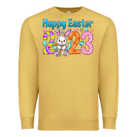 Antique Gold Happy Easter 2023 Easter Day Premium Sweatshirt - HowdyJamesFarm