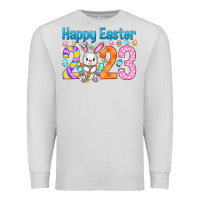 Dove Grey Happy Easter 2023 Easter Day Premium Sweatshirt - HowdyJamesFarm