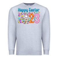 Heather Grey Happy Easter 2023 Easter Day Premium Sweatshirt - HowdyJamesFarm