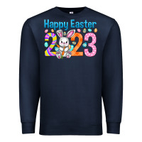 Navy Happy Easter 2023 Easter Day Premium Sweatshirt - HowdyJamesFarm