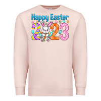 Pale Pink Happy Easter 2023 Easter Day Premium Sweatshirt - HowdyJamesFarm