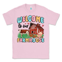 Bubblegum Pink welcome to our farmhouse Classic Tee - MaliasSmallBusiness