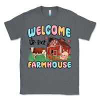 Charcoal Heather welcome to our farmhouse Classic Tee - MaliasSmallBusiness