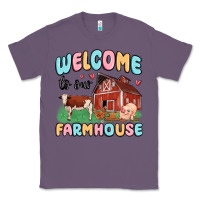 Lavender welcome to our farmhouse Classic Tee - MaliasSmallBusiness