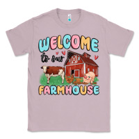 Lilac welcome to our farmhouse Classic Tee - MaliasSmallBusiness