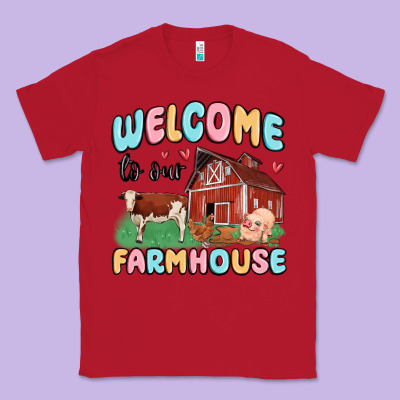 Welcome To Our Farmhouse Classic Tee Designed By Maliassmallbusiness