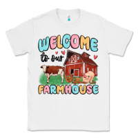 White welcome to our farmhouse Classic Tee - MaliasSmallBusiness