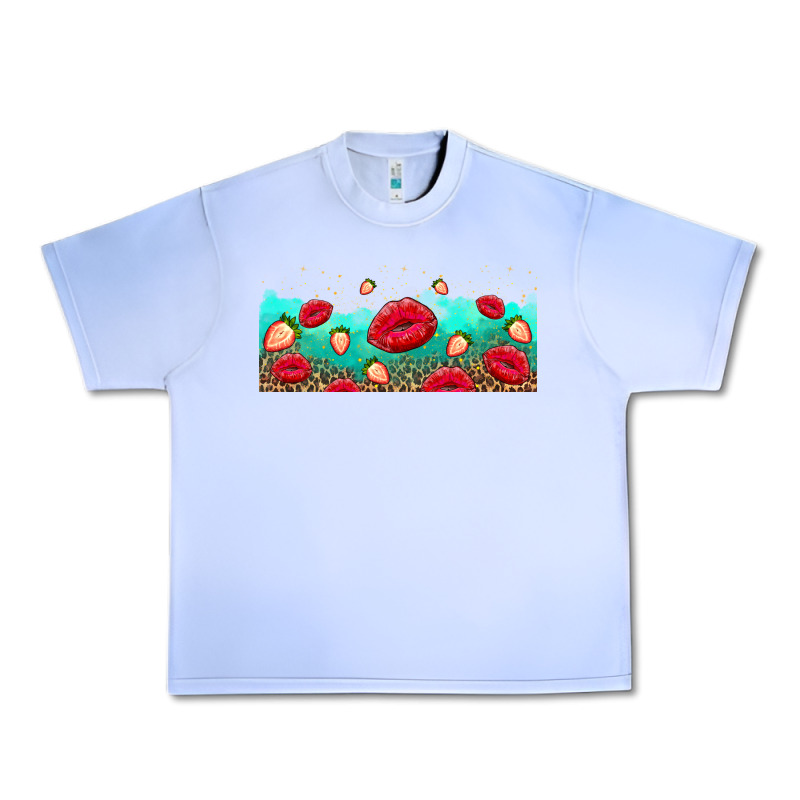 Lips And Strawberries Urban Heavy Tee by AdoDesignShop | Teevron