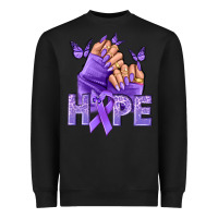 Black Hope all Cancers nails Heavyweight Sweatshirt - NancyCooperArtShop