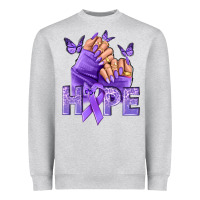 Hope All Cancers Nails Heavyweight Sweatshirt | Teevron