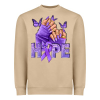 Mushroom Hope all Cancers nails Heavyweight Sweatshirt - NancyCooperArtShop
