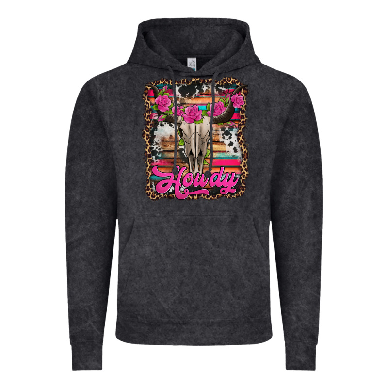 Howdy Valentine's Day Bull Skull Vintage Hoodie by Jasminsmagicworld | Teevron