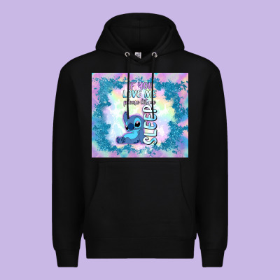 If You Love Me Please Let Me Sleep Premium Hoodie Designed By Tumblerdesignbyshophia