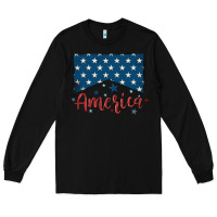 Black America Long Sleeve Tee - MaliasSmallBusiness