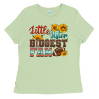 Matcha little sister biggest fan american football Ladies Tee - HRA Design Shop
