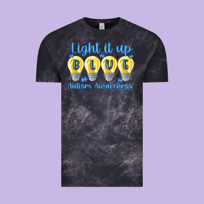 Light It Up Vintage Tee Designed By Maliassmallbusiness