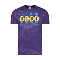 Cloud Purple light it up Vintage Tee - MaliasSmallBusiness