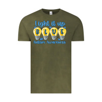 Vintage Olive light it up Vintage Tee - MaliasSmallBusiness