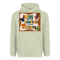Matcha jesus flannel's pumpkins blessings Heavyweight Hoodie - TumblerDesignByShophia