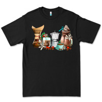 Black coffee tools coffee cups Premium Tee - AdoDesignShop