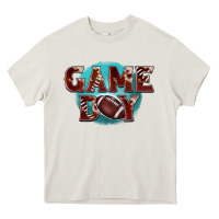 Cream game day football Heavy Core Tee - BarkalooDesign