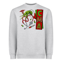 Heather Grey grinch hand cma nurse Heavyweight Sweatshirt - NancyCooperArtShop