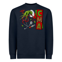 Navy grinch hand cma nurse Heavyweight Sweatshirt - NancyCooperArtShop