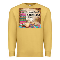 Antique Gold i have lived a thousand lives Premium Sweatshirt - TumblerDesignByShophia