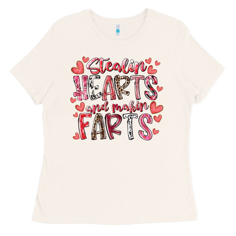 Stealin Hearts And Makin Farts Ladies Tee by RacoonDesign | Teevron