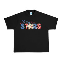 Black oh my stars Urban Heavy Tee - MaliasSmallBusiness
